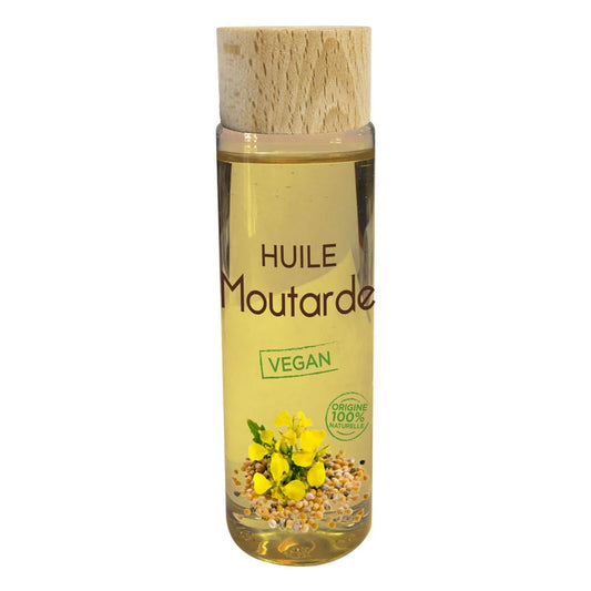 HUILE DE MOUTARDE - 100% NATURELLE 100% VEGAN 100% FABRIQUÉ EN FRANCE - 100ML