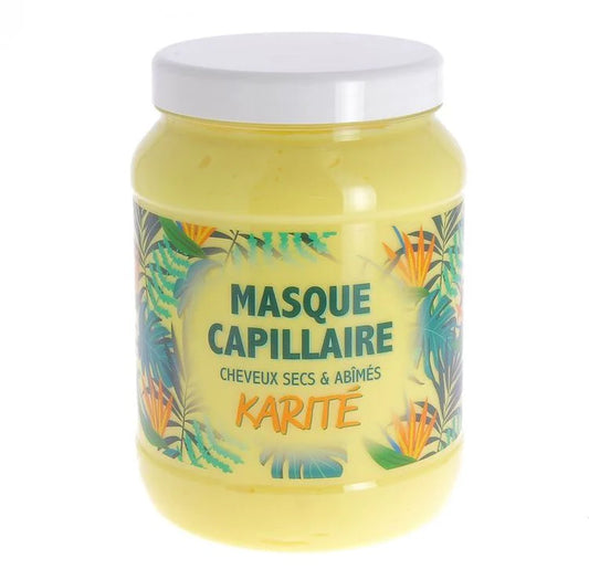 MASQUE CAPILLAIRE AU BEURRE DE KARITÉ - CHEVEUX SECS ET ABÎMÉS - 1500ML