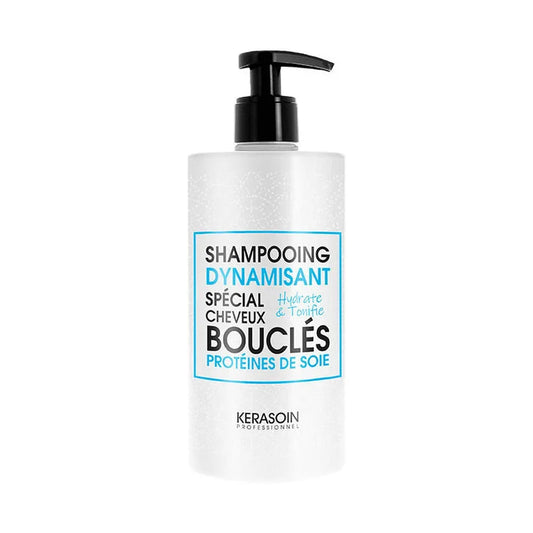SHAMPOOING DYNAMISANT PROTÉINES DE SOIE - SPÉCIAL CHEVEUX BOUCLÉS HYDRATE ET TONIFIE - 500ML