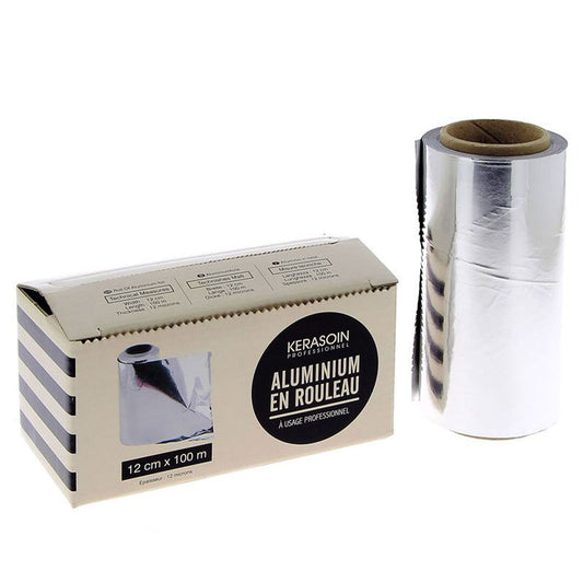 ALUMINIUM EN ROULEAU PROFESSIONNEL - LARGEUR 12CM LONGUEUR 100M ÉPAISSEUR 12 MICRONS