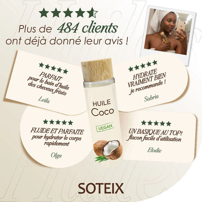 HUILE DE COCO NON PARFUMÉE - SOTEIX - 100ML