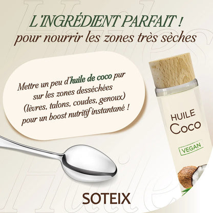 HUILE DE COCO NON PARFUMÉE - SOTEIX - 100ML