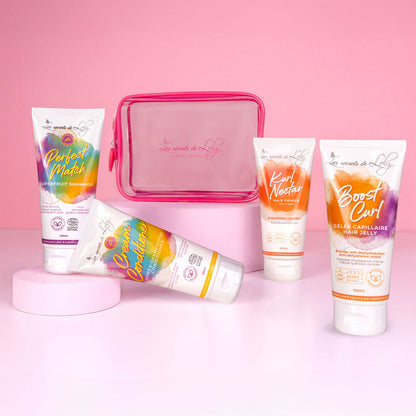 KIT D’EMBARQUEMENT CHEVEUX BOUCLÉS - LES SECRETS DE LOLY - 4X100ML