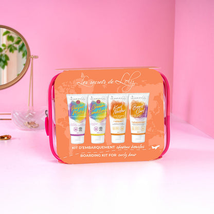 KIT D’EMBARQUEMENT CHEVEUX BOUCLÉS - LES SECRETS DE LOLY - 4X100ML