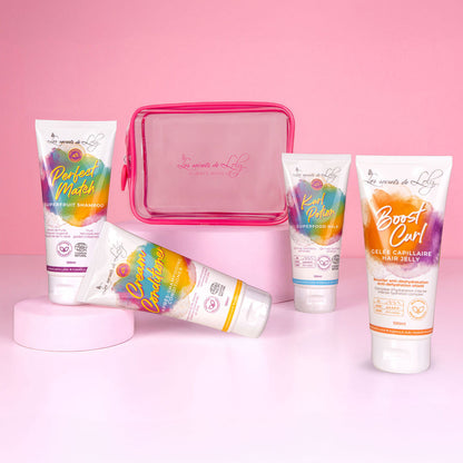 KIT D’EMBARQUEMENT CHEVEUX ONDULÉS - LES SECRETS DE LOLY - 4X100ML