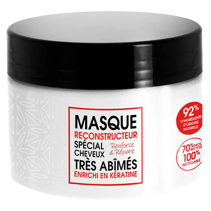 MASQUE RECONSTRUCTEUR ENRICHI EN KÉRATINE - CHEVEUX TRÈS ABÎMÉS - KERASOIN PROFESSIONNEL - 200ML