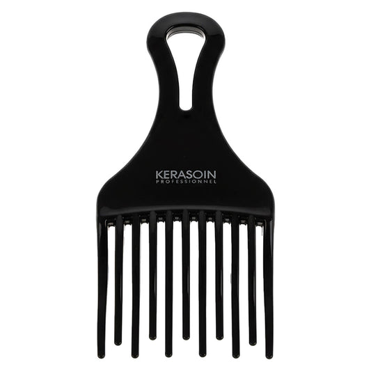 PEIGNE AFRO VAGUE NOIR - KERASOIN PROFESSIONNEL - 13 DENTS