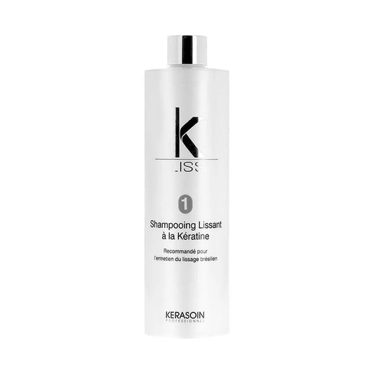 SHAMPOOING SANS SULFATE LISSANT À LA KÉRATINE - RECOMMANDÉ POUR L'ENTRETIEN DU LISSAGE BRÉSILIEN - K-LISS - 400ML