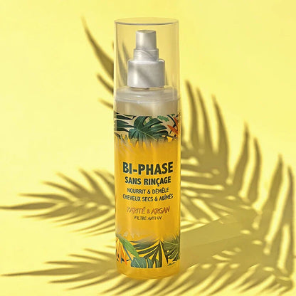 SPRAY DÉMÊLANT BI-PHASE À L'ARGAN ET AU KARITÉ SANS RINCAGE - 200ML